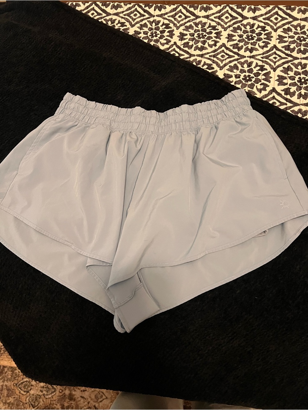 Aerie offline light Blue Women's Athletic Shorts with Elastic Waistband